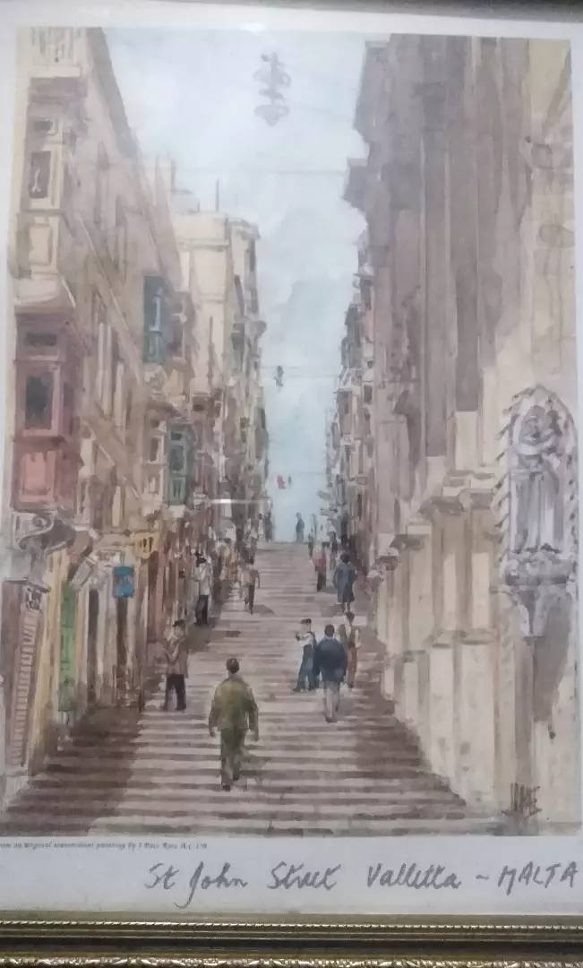 (Antique VALLITTE Malta city Handmade) 11