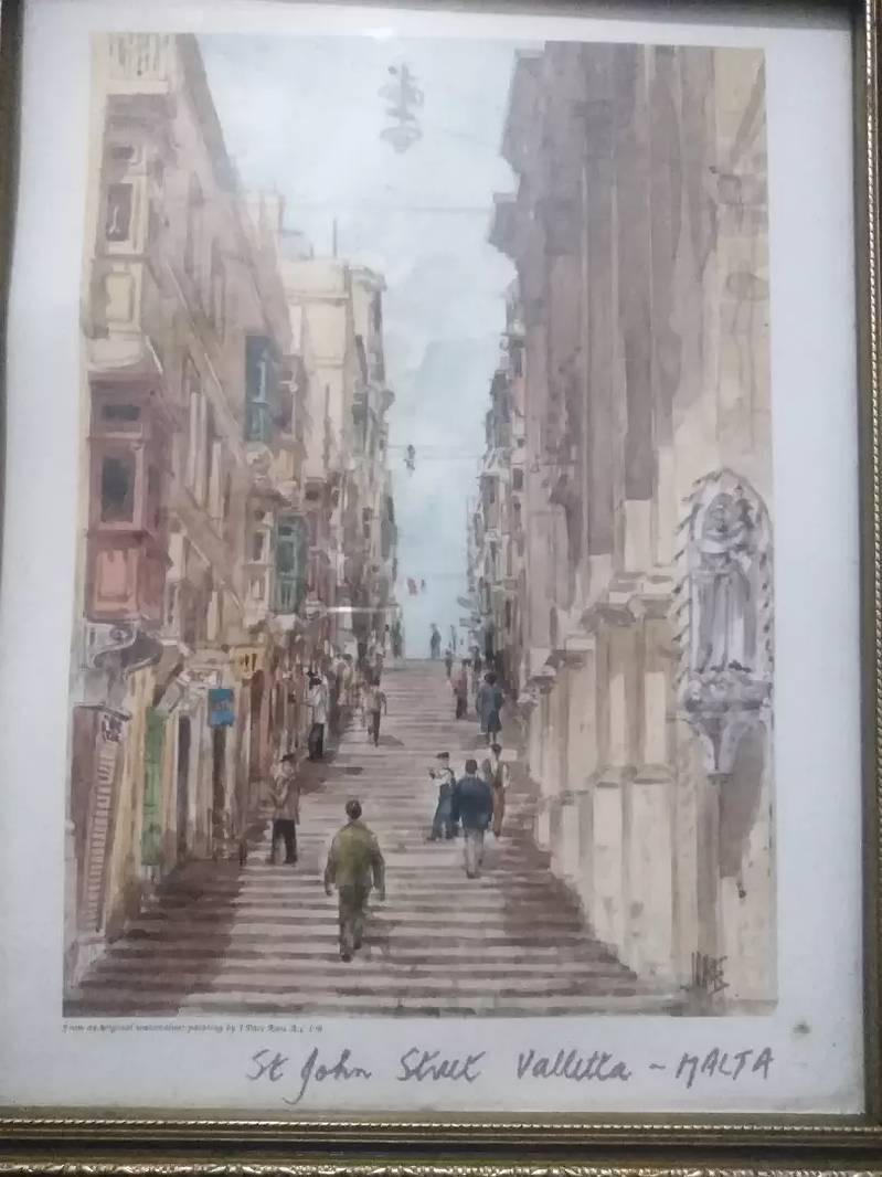 (Antique VALLITTE Malta city Handmade) 12