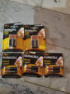 Duracell 9 volt & AAA Battery