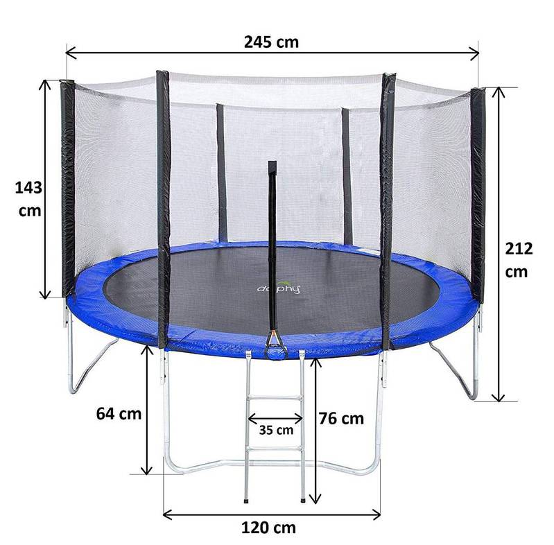 8 Feet Jumping Trampoline with Enclosure 1