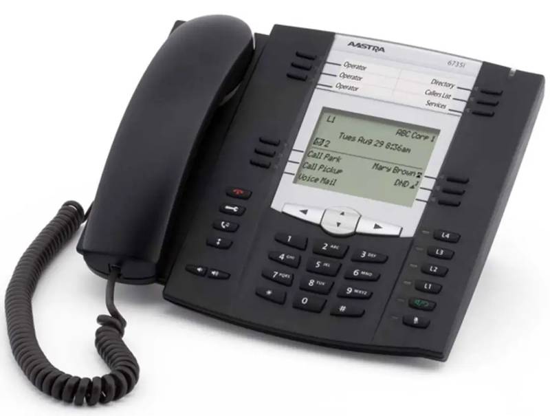 Aastra 6735i HD Audio and GigE, Expandable IP Telephone, SIP IP phone. 0