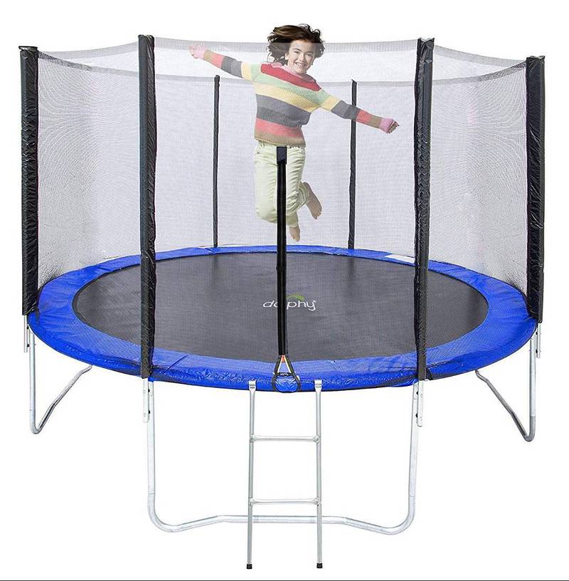 8 Feet Jumping Trampoline with Enclosure 0