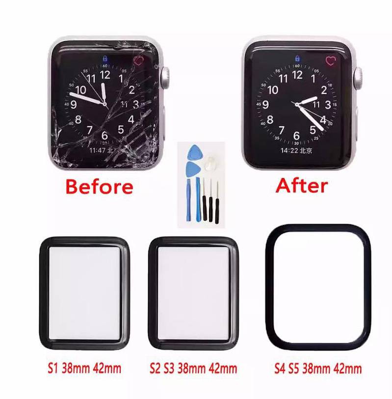 Apple watch 1 2 4 5 6 glass resplasment kit 0