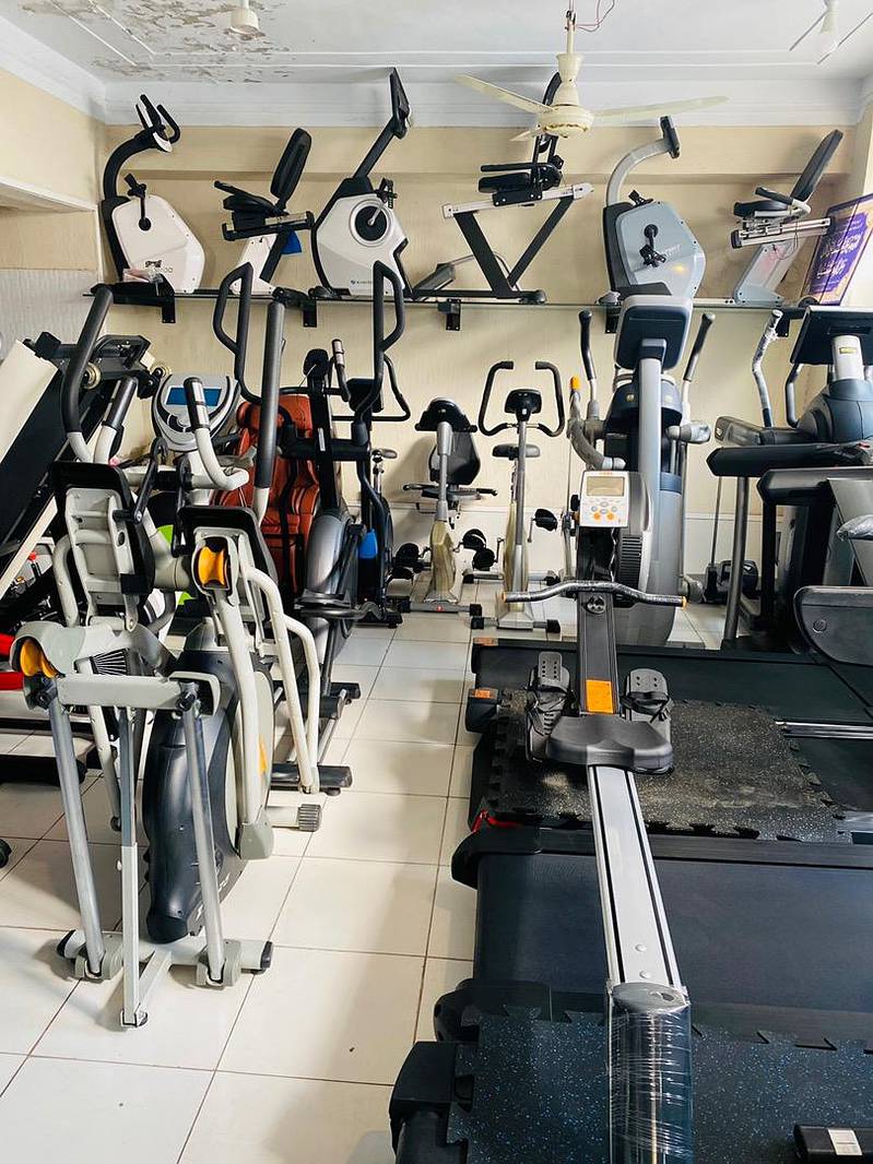 Treadmills ,  Ellipticals , Exercise bikes  , gym ( A. A fitness ) 11