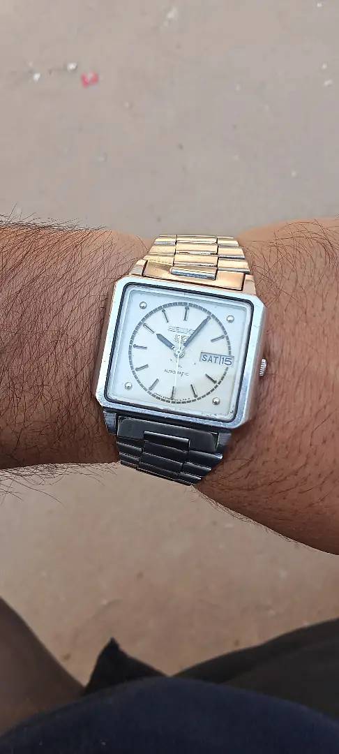 Rare Classic watch seiko 5 original japan Vintage antique  Square 5