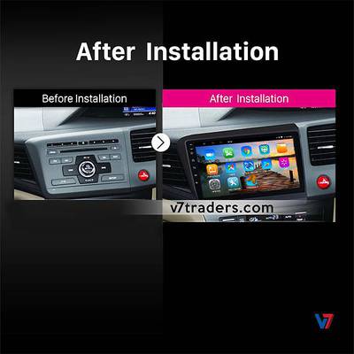 V7 Civic Rebirth 10" Android LCD LED Car Panel GPS navigation DVD 1