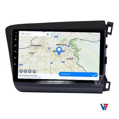 V7 Civic Rebirth 10" Android LCD LED Car Panel GPS navigation DVD 7