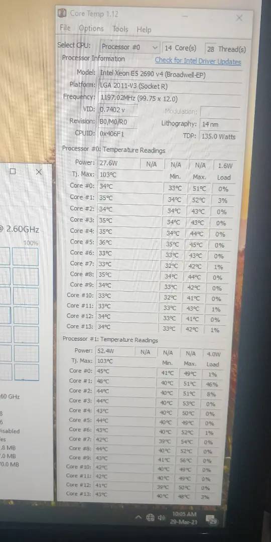 Hp Z840 workstation Dual Processor E5-2680 v4 (28 Cores and 56 Threads 9