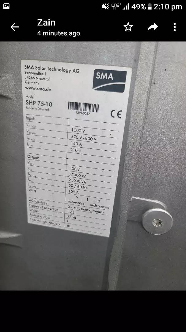 SMA Solar Inverter 1