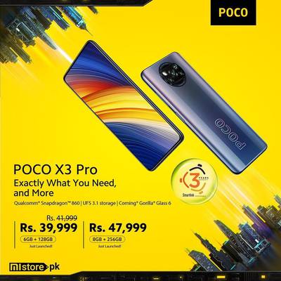 Poco X3 Pro 6 128 8 256 Pta Approved Box Packed With One Warranty Mobile Phones