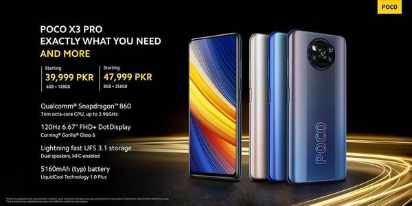 Poco X3 Pro 6 128 8 256 Pta Approved Box Packed With One Warranty Mobile Phones