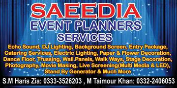 Saeedia Event Planners.