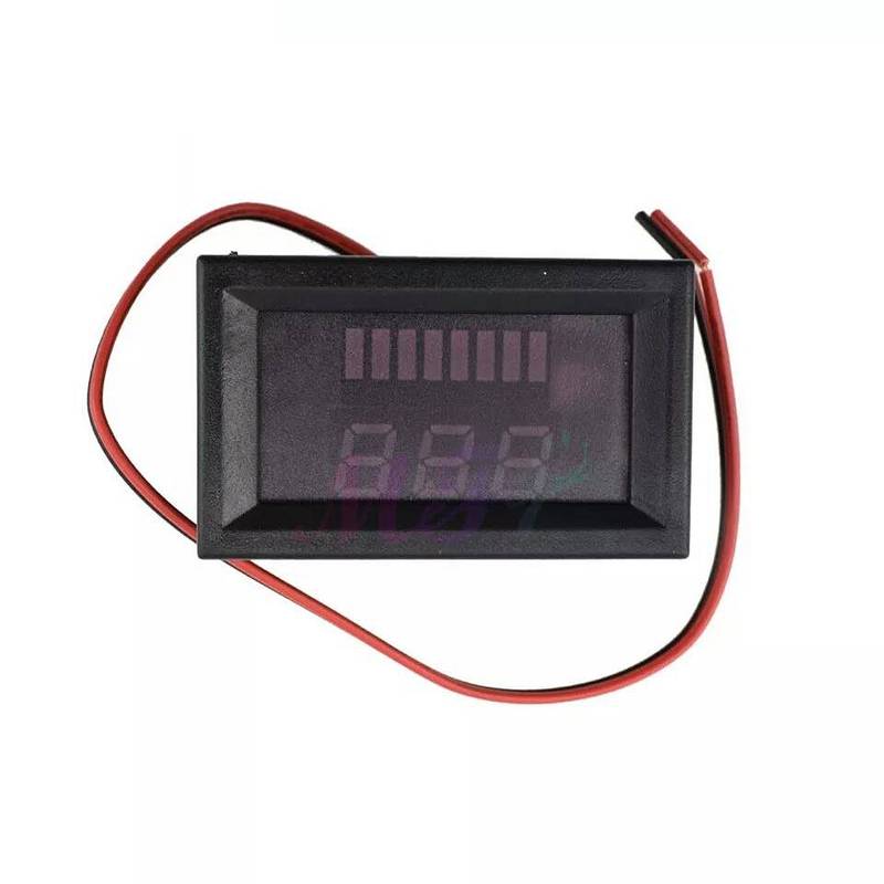 Car Battery Level Indicator Range 12-60V Percentage Voltmeter 1