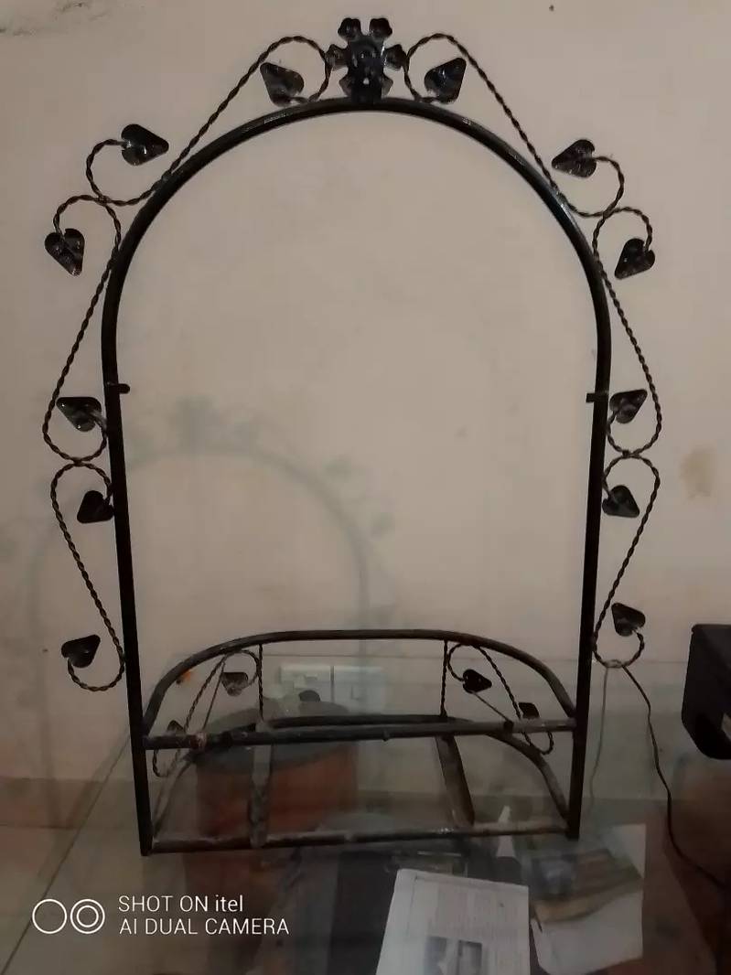 Only frame console iron without mirror, drawer and shelf glass 3