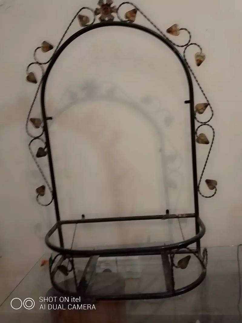 Only frame console iron without mirror, drawer and shelf glass 4
