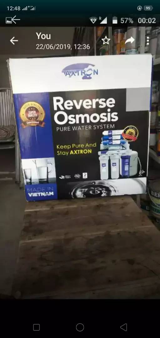 Axtron RO Reverse Osmosis Water Filter System made in Vietnam 100 GPD. 0