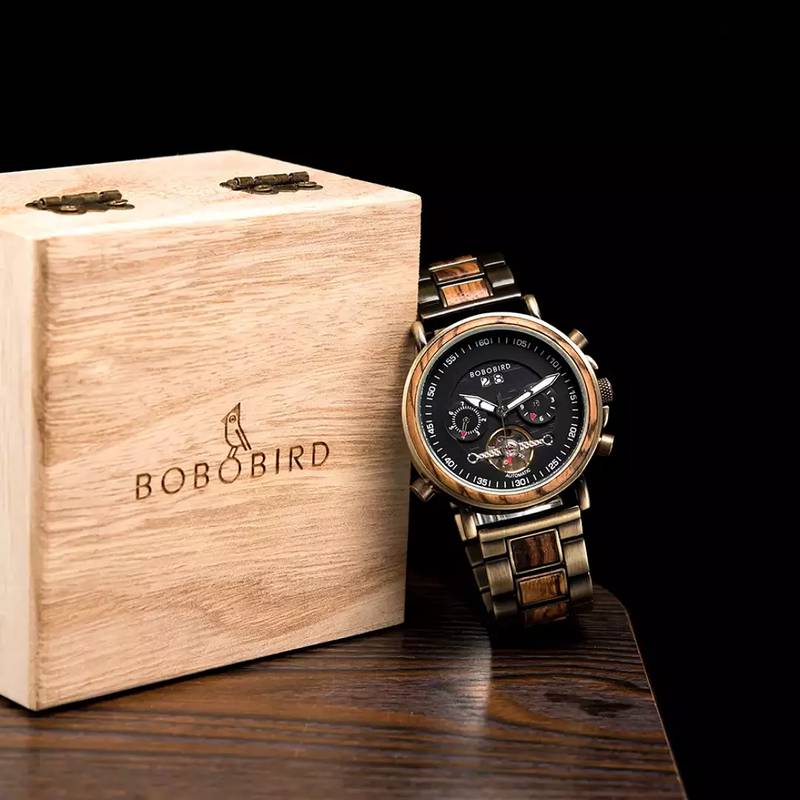 Luxury Handmade Automatic Wood Watch for Men & Women Islamabad 11