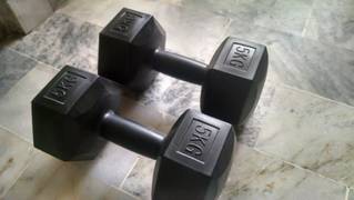 5 KG Hexagon Dumbell pair for sale