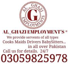 Cooks Cheffs maids Babysitters etc available