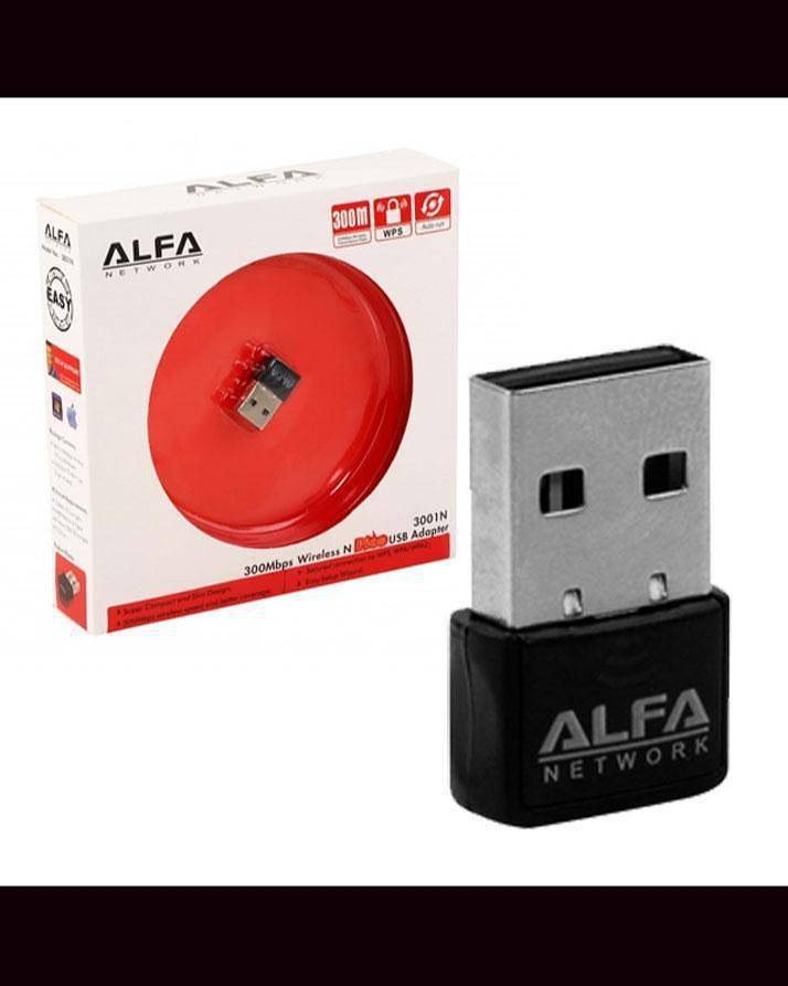 Alfa Wifi USB Adapter Mini 300 Mbps / Single ANTEENA / Double Antenna 5