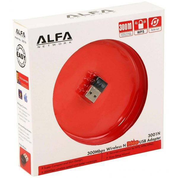 Alfa Wifi USB Adapter Mini 300 Mbps / Single ANTEENA / Double Antenna 6