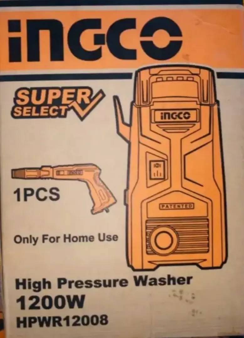 New Original Ingco High Pressure Car Washer 1200 watt 1