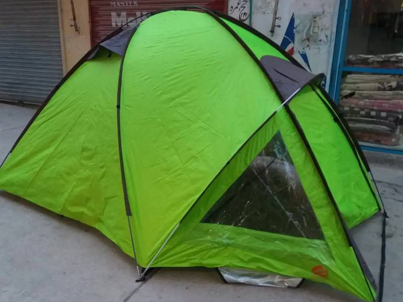 CAmping tent , fishing reels and rod ,camping mattress, 1