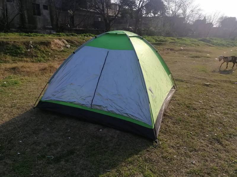 CAmping tent , fishing reels and rod ,camping mattress, 2