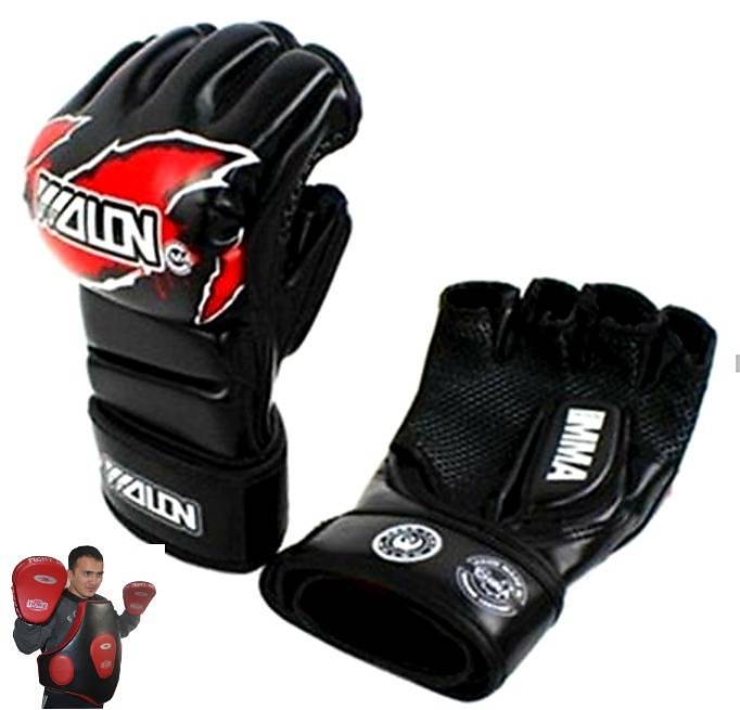 MMA gloves bag shin guard groin fighter sash gurad whinte elite oz ve 7