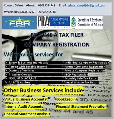 Become a Tax Filer in FBR for overseas and Pakistanis Residence