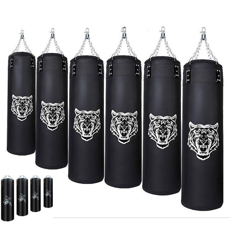 Heavy Boxing Punching Bag Kicking Workout W/ Chain Hook Speed Training 3