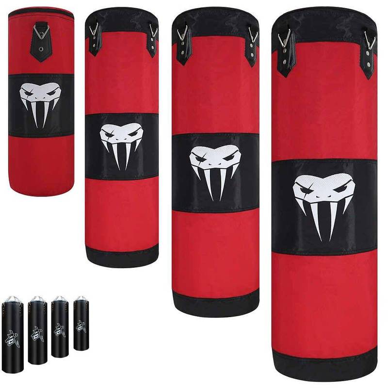 Heavy Boxing Punching Bag Kicking Workout W/ Chain Hook Speed Training 8