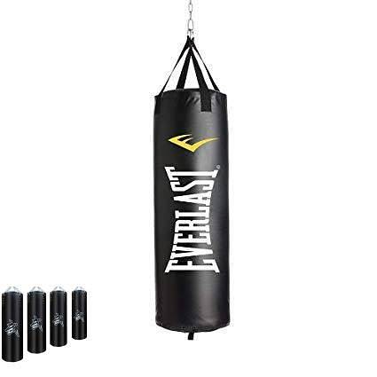 Heavy Boxing Punching Bag Kicking Workout W/ Chain Hook Speed Training 10