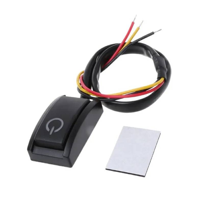 Car DIY Push Button Latching Turn ON OFF Switch LED Light DC12V/200mA 1