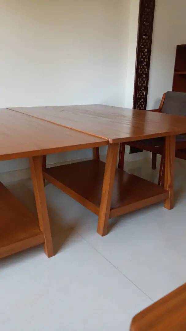 multi purpose solid wooden table is for sale. 6