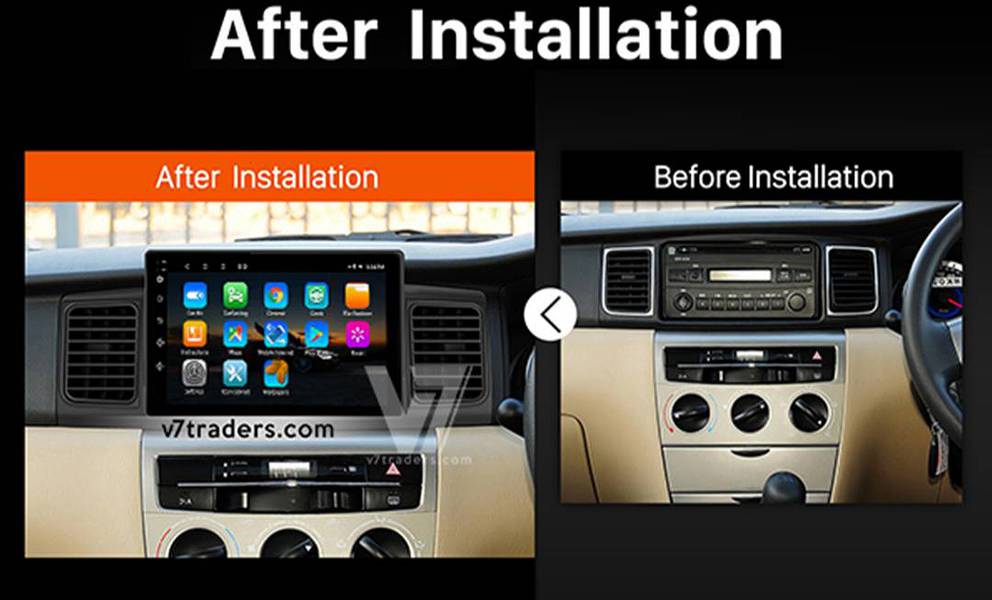 V7 Toyota Corolla 2002-06 LCD LED Car Android player GPS Navigation 1