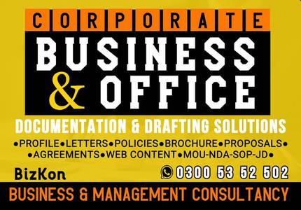 •Business Documentation •Company Profile •Contracts, Drafting
