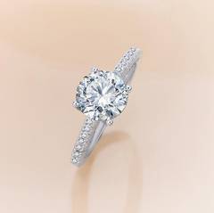 Round Cut Enagement/Wedding Diamond Ring