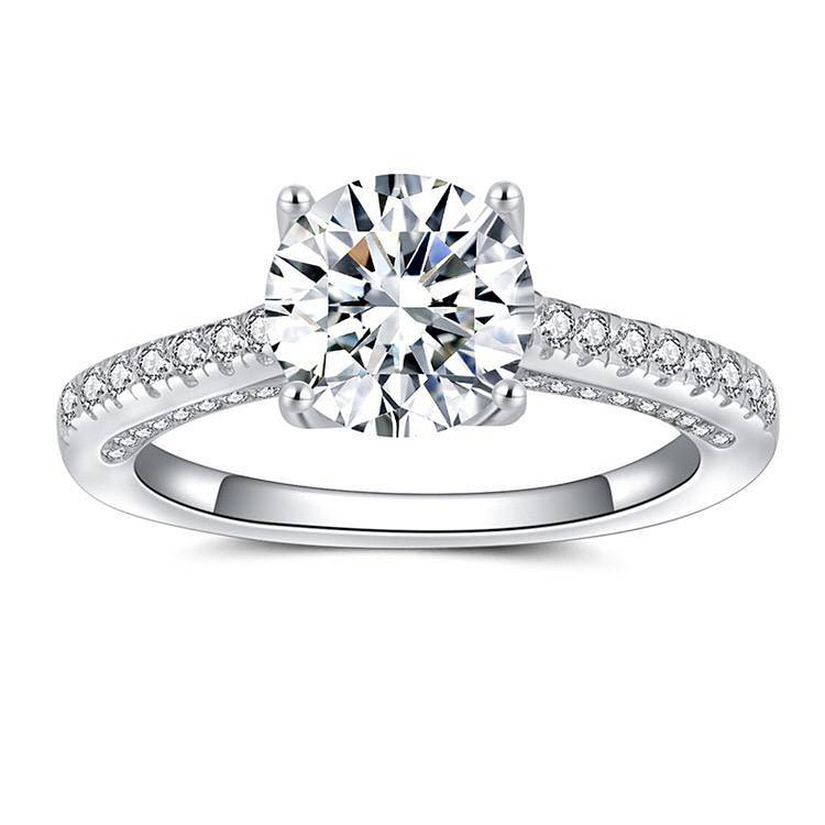 Round Cut Enagement/Wedding Diamond Ring 4