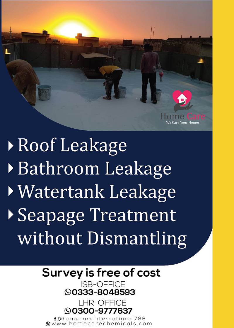 Roof Waterproofing ,Bathroom / Water Tank Leakage Treatment 0