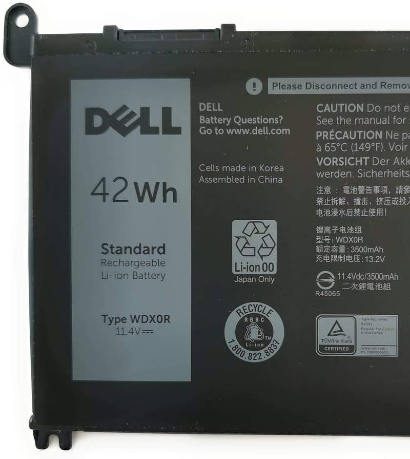 Dell inspiron WDXOR WDX0R 13 5368 5378 5379 15 5567 5570 5578 battery 1