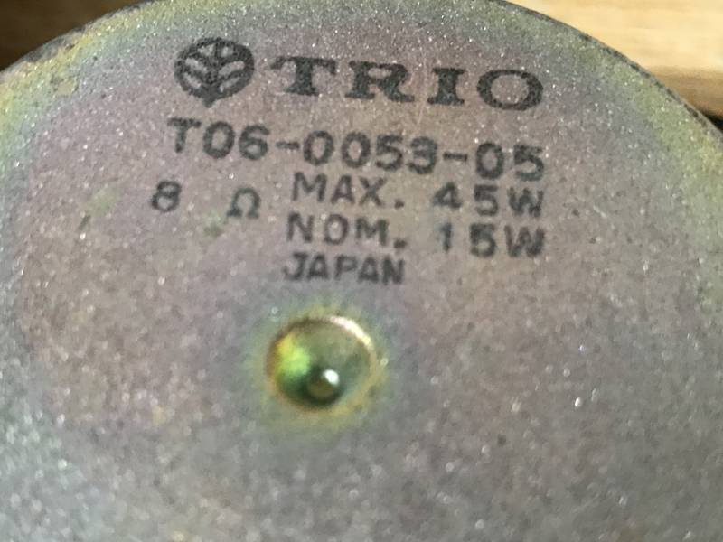 Trio-Kenwood KL-777D  5” Midrange (MID) Speaker drivers Made In Japan 6