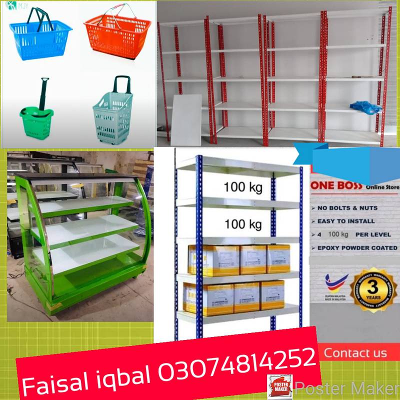 use rack Industrial rack storage unit mart rack, Cash carry trolly 2