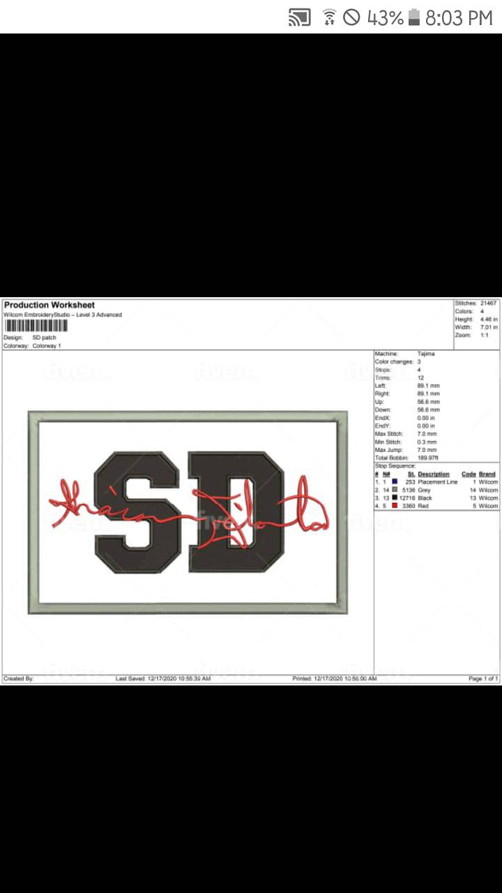 SK Embroidery digitizer 7