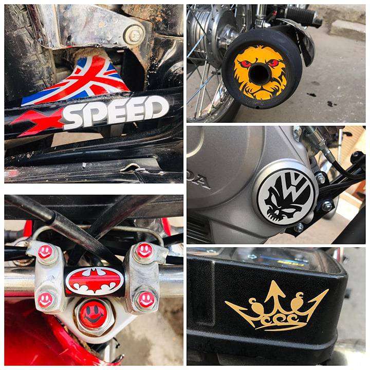 Get customized bike stickers in Rs40 to Rs50 1