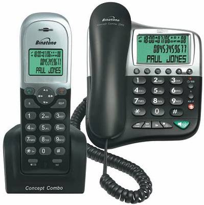 landline plus cordless phone (used)