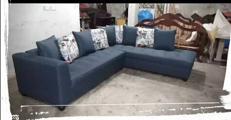 10 year foam L shape sofa set 1