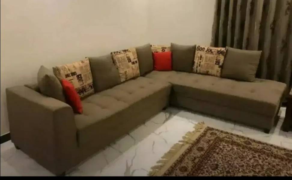 10 year foam L shape sofa set 2