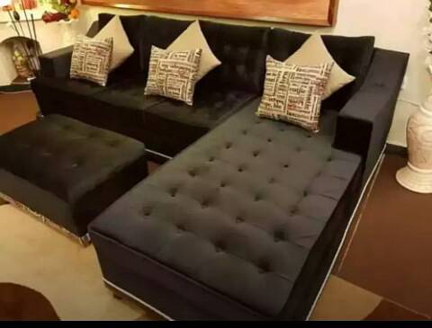 10 year foam L shape sofa set 6