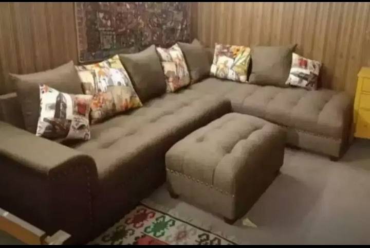 10 year foam L shape sofa set 14